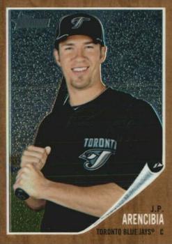 2011 Topps Heritage - Chrome #C90 J.P. Arencibia Front