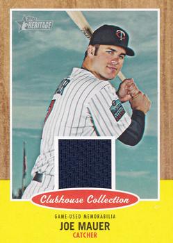 2011 Topps Heritage - Clubhouse Collection Relics #CCR-JM Joe Mauer Front