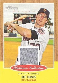 2011 Topps Heritage - Clubhouse Collection Relics #CCR-ID Ike Davis Front