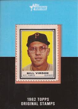 2011 Topps Heritage - Framed 1962 Stamps Buybacks #181 Bill Virdon Front