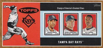 2011 Topps Heritage - Triple Stamp Box Topper #NNO David Price / Evan Longoria / B.J. Upton Front