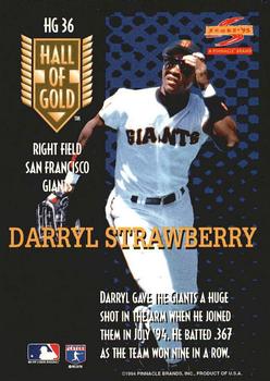 1995 Score - Hall of Gold #HG36 Darryl Strawberry Back