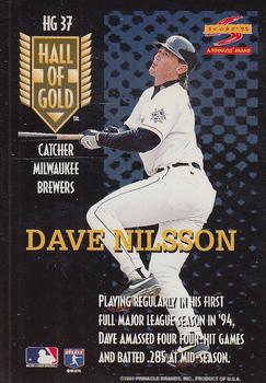 1995 Score - Hall of Gold #HG37 Dave Nilsson Back
