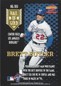 1995 Score - Hall of Gold #HG103 Brett Butler Back