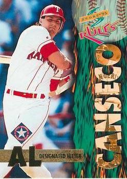 1995 Score - Score Rules #SR11 Jose Canseco Front