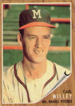 1962 Topps #174 Carl Willey Front