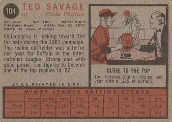 Ted Savage St Louis Cardinals Custom Baseball Card 1965 Style -  Denmark