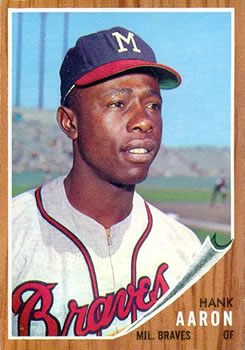 1962 Topps #320 Hank Aaron Front