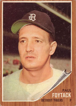 1962 Topps #349 Paul Foytack Front