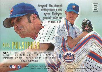 1995 SkyBox E-Motion #161 Bill Pulsipher Back