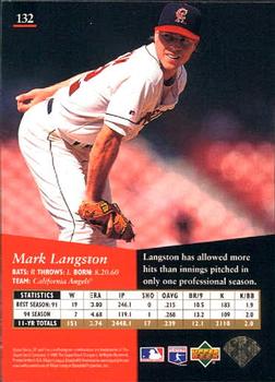 1995 SP #132 Mark Langston Back