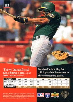 1995 SP #183 Terry Steinbach Back