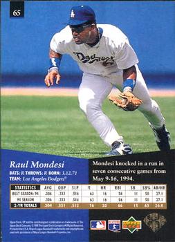 1995 SP #65 Raul Mondesi Back