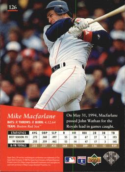 1995 SP - Superbafoil #126 Mike Macfarlane Back