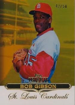 2011 Topps Tribute - Gold #44 Bob Gibson Front