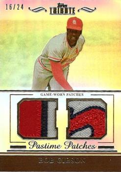 2011 Topps Tribute - Pastime Patches Dual #PP-BG Bob Gibson Front