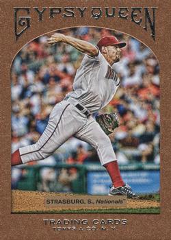 2011 Topps Gypsy Queen - Framed Paper #80 Stephen Strasburg Front