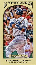 2011 Topps Gypsy Queen - Mini Red Gypsy Queen Back #93 Victor Martinez Front
