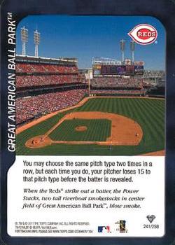 2011 Topps Attax #241 Great American Ball Park Front