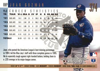 1996 Donruss - Press Proofs #374 Juan Guzman Back
