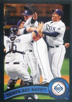 2011 Topps - Black #52 Tampa Bay Rays Front