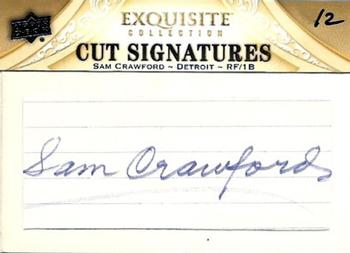 2011 SP Legendary Cuts - Exquisite Cut Signatures #E87 Sam Crawford Front