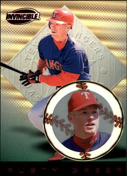 1999 Pacific Invincible - Red #145 Rusty Greer  Front