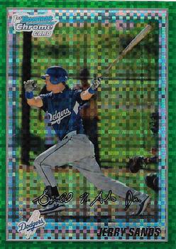 2010 Bowman Chrome - Prospects Green X-Fractors #BCP130 Jerry Sands Front