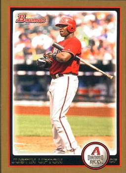 2010 Bowman - Gold #100 Justin Upton Front