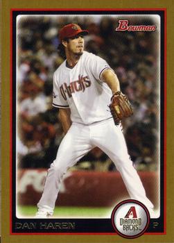 2010 Bowman - Gold #85 Dan Haren Front