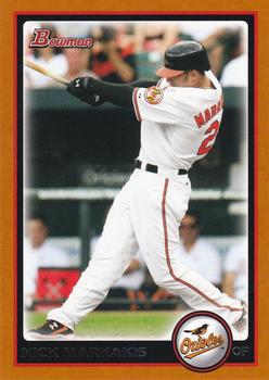 2010 Bowman - Orange #70 Nick Markakis Front