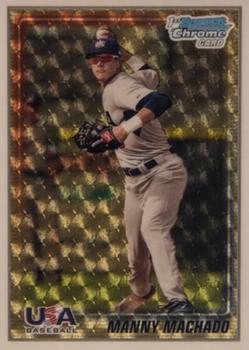 2010 Bowman Chrome - 18U USA Baseball SuperFractors #USA18-BC10 Manny Machado Front