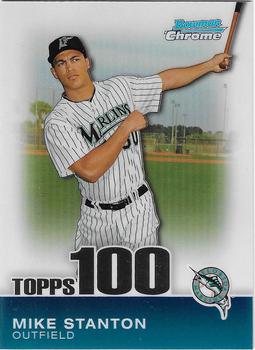 2010 Bowman Chrome - Topps 100 Prospects #TPC5 Mike Stanton Front