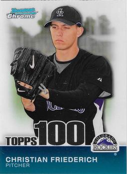 2010 Bowman Chrome - Topps 100 Prospects #TPC28 Christian Friedrich Front