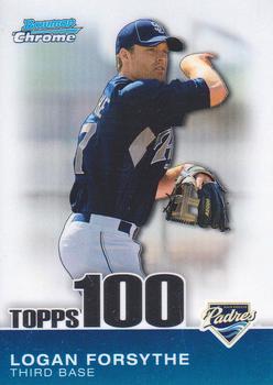 2010 Bowman Chrome - Topps 100 Prospects #TPC65 Logan Forsythe Front