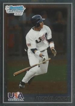 2010 Bowman Chrome - USA Baseball #USA-BC4 Michael Choice Front