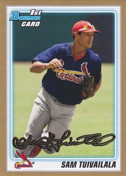 2010 Bowman Draft Picks & Prospects - Prospects Gold #BDPP1 Sam Tuivailala Front