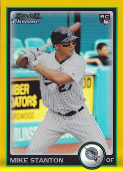 2010 Bowman Draft Picks & Prospects - Chrome Gold Refractors #BDP30 Mike Stanton Front