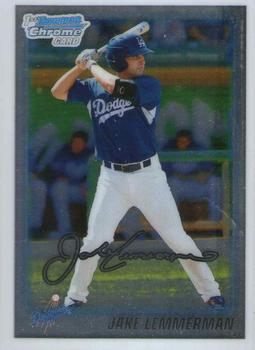 2010 Bowman Draft Picks & Prospects - Chrome Prospects #BDPP46 Jake Lemmerman Front