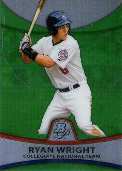 2010 Bowman Platinum - Prospects Green Refractors #PP50 Ryan Wright Front