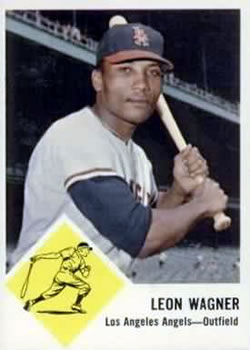 1963 Fleer #21 Leon Wagner Front