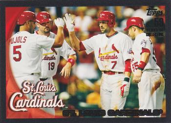 2010 Topps - Black Border #232 St. Louis Cardinals Front