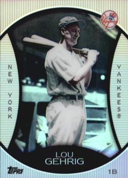 2010 Topps - Legends Platinum Chrome #PC6 Lou Gehrig Front