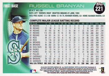 2010 Topps - Black #221 Russell Branyan Back