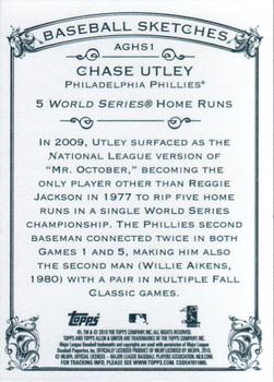 2010 Topps Allen & Ginter - Baseball Highlights #AGHS1 Chase Utley Back