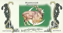 2010 Topps Allen & Ginter - Mini National Animals #NA12 Markhor / Pakistan Front