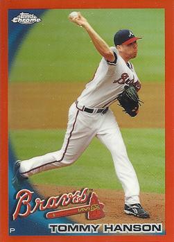 2010 Topps Chrome - Orange Refractors #8 Tommy Hanson Front