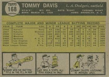 2010 Topps Heritage - 50th Anniversary Buybacks #168 Tommy Davis Back