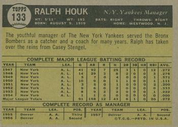 2010 Topps Heritage - 50th Anniversary Buybacks #133 Ralph Houk Back