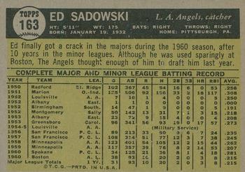 2010 Topps Heritage - 50th Anniversary Buybacks #163 Ed Sadowski Back